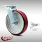 Service Caster 8 Inch SS Poly on Aluminum Swivel Caster with Roller Bearing and Swivel Lock SCC SCC-SS30S820-PAR-BSL - alternate 3
